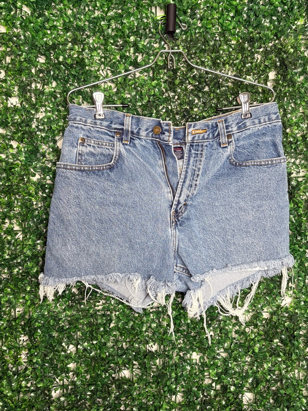 Austin Clothing Co. Light Blue Denim Cutoff Shorts with Frayed Hem